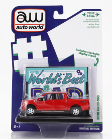 Autoworld Ford usa F-150 Pick-up 2018 1:64 Červená