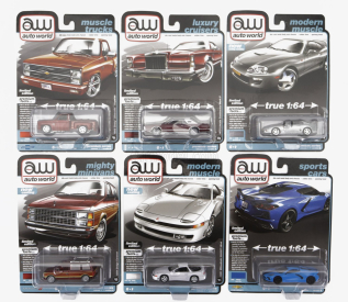 Autoworld Mitsubishi Set Assortment 6 kusov 1:64 Rôzne