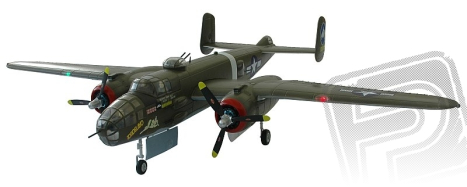 B-25 Mitchell - ARF (strieborný)