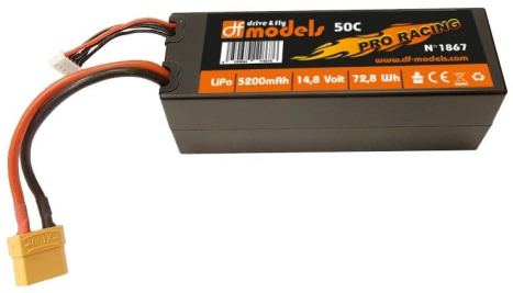 Batéria Li-Pol 4S 14,8 V 5200 mAh 50C