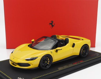 Bbr-models Ferrari 296 Gts Spider 2022 - Con Vetrina - S vitrínou 1:18 Giallo Modena - žltá