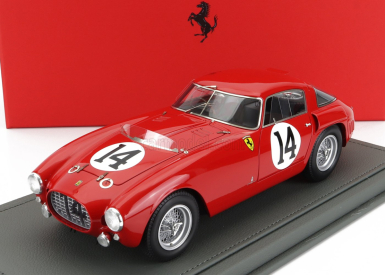 Bbr-models Ferrari 340mm 4.1l V12 S/n0322 Team Scuderia Ferrari N 14 24h Le Mans 1953 G.farina - M.hawthorn - Con Vetrina - S vitrínou 1:18 Red