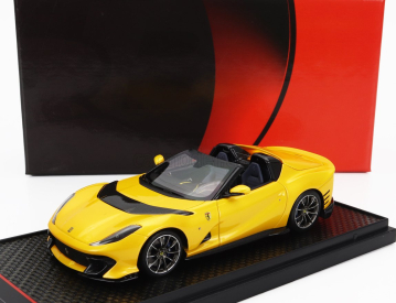 Bbr-models Ferrari 812 Competizione A Spider 2022 - Strieborné kolesá 1:43 Giallo Tristrato - Yellow Met