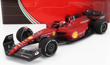 Bbr-models Ferrari F1-75 Team Scuderia Ferrari N 16 Winner Australian GP 2022 Charles Leclerc 1:18 Červená