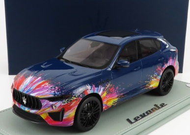 Bbr-models Maserati Levante Trofeo 2021 - Fuoriserie Edition - Con Vetrina - S vitrínou 1:18 Blue