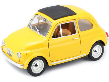 Bburago Fiat 500L 1968 1:24 žltá