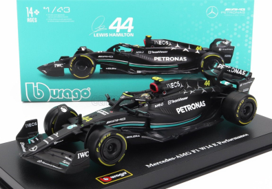 Bburago Mercedes gp F1 W14 Team Mercedes-amg Petronas F1 N 44 1:43, čierna