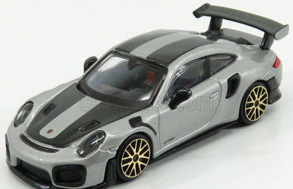 Bburago Porsche 911 991-2 Gt2 Rs Coupe 2018 1:43 strieborno-čierna