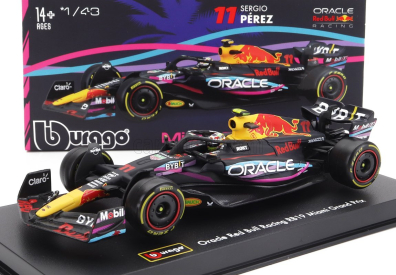 Bburago Red bull F1 Rb19 Team Oracle Red Bull Racing N 11 1:43, tmavomodrá