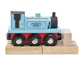 Bigjigs Rail Drevený vláčik Terrier Blue