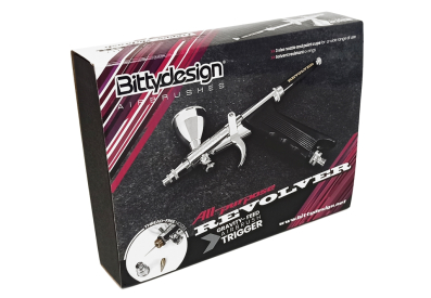 Bittydesign Revolver - viacúčelová airbrush pištoľ s tryskou 0,3/0,5/0,8 mm