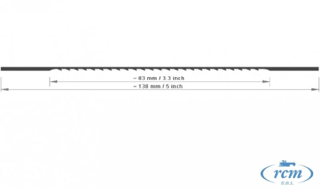 BLITZ pílové listy 7 hrubé na drevo, plast 130x1,2x0,48mm 18TPI, 12 ks