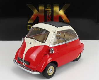 BMW Isetta 1959 v mierke 1:12 červená biela