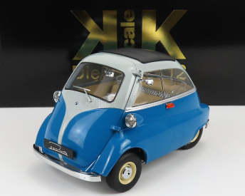 BMW Isetta 1959 v mierke 1:12 modrá svetlomodrá