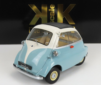 BMW Isetta 1959 v mierke 1:12 svetlo modrá biela