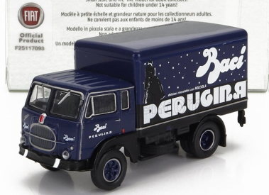 Brekina plast Fiat 642 Truck Cassonato Perugina 1962 1:87 Modrá