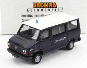 Brekina plast Fiat Ducato Minibus Carabinieri 1981 1:87 Modrá Biela