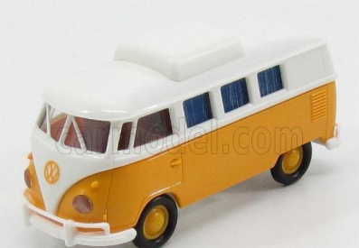 Brekina plast Volkswagen T1b Camping Bus 1970 1:87 žltá biela