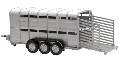 Britains Ifor Livestock Trailer - Trasporto Animali Bestiame 1:32 Silver White