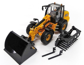 Britains JCB Tm420 Ruspa Gommata Traktor - škrabák 1:32 žltý čierny