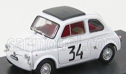 Brumm Fiat 500 595 Abarth N 34 Víťaz Criterium Apertura Monza 1964 Franco Patria 1:43 Biela