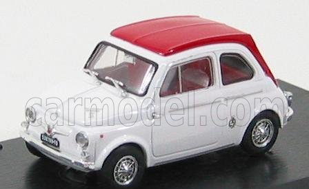 Brumm Fiat 500 595ss Abarth 1964 1:43 Biela červená