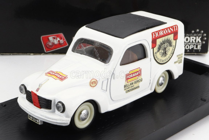 Brumm Fiat 500c Van Fioravanti 1950 1:43 Biela