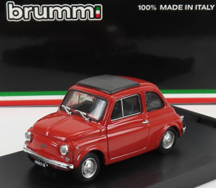 Brumm Fiat 500r Tetto Chiuso - uzavretý 1972 1:43 Rosso Corallo