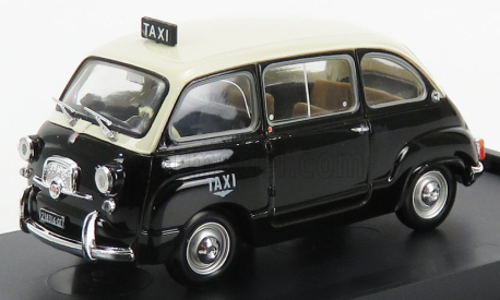 Brumm Fiat 600d Multipla Taxi Genova 1964 1:43 Black Ivory