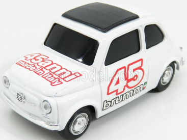 Brumm prom Fiat 500 Brums 45. výročie 1:43 biela