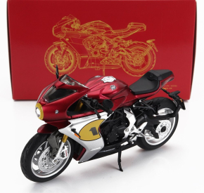 Cm-models Mv agusta 800 Superveloce N 1 Ago 2022 1:18 Matná červená strieborná čierna