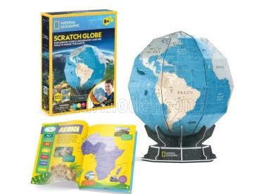 Cubicfun Puzzle 3d z peny National Geographic Mappamondo cm. 20,5x20,5x24,5 - 32 dielikov /