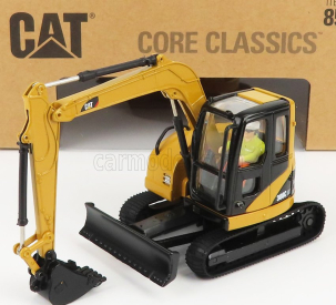 Dm-models Caterpillar Cat308c Cr Escavatore Cingolato - Traktor Hydraulické minirýpadlo 1:50 žltá čierna