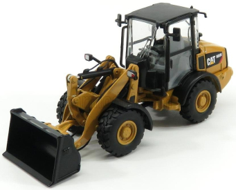 Dm-models Caterpillar Cat906m Ruspa Gommata - škrabací traktor - kolesový nakladač 1:50 žltá čierna