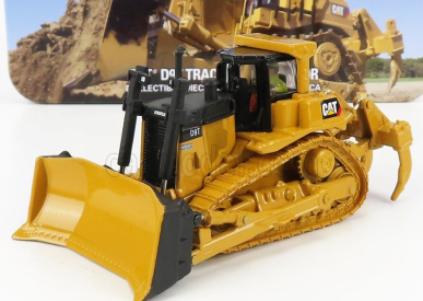 Dm-models Caterpillar Catd9t Ruspa Cingolata - škrabací traktor 1:87 žltá čierna