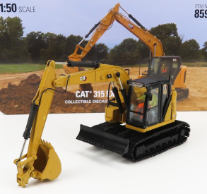 Dm-models Caterpillar Catm315 Escavatore Cingolato - traktor hydraulický škrabák 1:50 žltá čierna