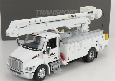 Dm-models Peterbilt 536 Truck Altec Aa55 Gru Crane Elevator Con Piattaforma Cestello 2010 1:32 White