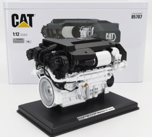 Dm-models Príslušenstvo Caterpillar C32b Marine Engine - Motore A Propulsione Marino 1:12 Black White