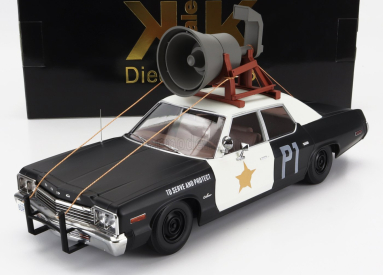 Dodge Monaco Bluesmobile 1974 v mierke kk - Look-a-like - S klaksónom na streche 1:18 Black White