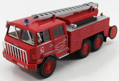 Edicola Berliet Ff 6x6 Fpt Hr Tanker Truck Požiarne vozidlo Vigili Del Fuoco Service Departemental Secours 1971 1:43 Červená