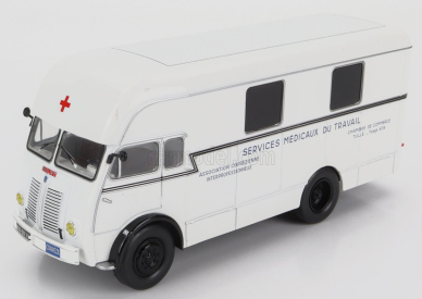 Edicola Berliet Gla 5 Truck Fourgon Integral Sureleve Service Medicaux Du Travail Ambulance 2-assi 1961 1:43 Biela