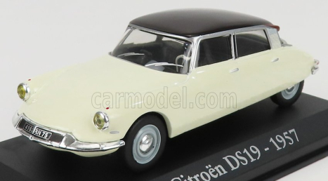 Edicola Citroen Ds19 1957 - Con Vetrina - S vitrínou 1:43 Ivory Brown