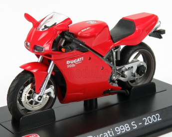 Edicola Ducati 998s Testastretta 136hp 2002 1:24 červená