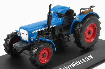 Edicola Eicher Wotan Ii Tractor 1976 - Con Vetrina - S vitrínou 1:43 Modrá červená