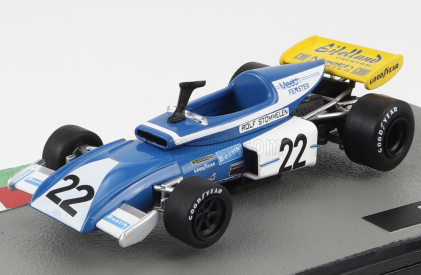 Edicola Eifelland F1 E21 N 22 Sezóna 1972 Rolf Stommelen 1:43 Svetlomodrá Biela Žltá