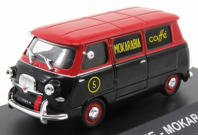 Edicola Fiat 600 Coriasco (multipla) Mokarabia Caffe' 1958 1:43 Čierna červená