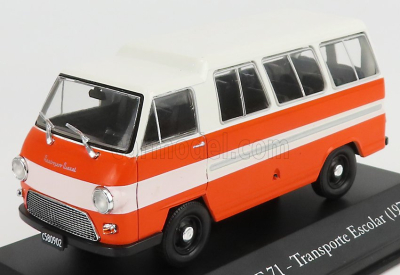 Edicola IME Rastrojero F71 Scuolabus Transporte Escolar 1974 1:43 Biela oranžová