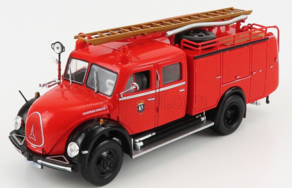 Edicola Magirus Deutz Tlf-16 Mercur 125a Hasičské auto Nemecko 1961 1:43 Červená čierna