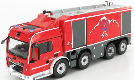 Edicola MAN Special Bai Tgs Tanker Truck Taliansko Francúzsko 2013 1:43 Red Silver