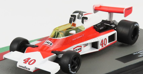 Edicola Mclaren F1 M23 N 40 British Gp 1977 Gilles Villeneuve 1:43 Oranžová biela